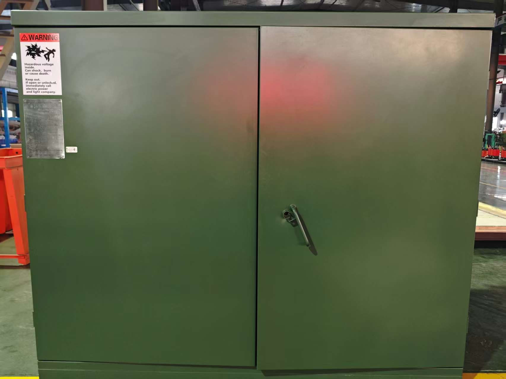 Pad-mounted transformer for renewable energy collection