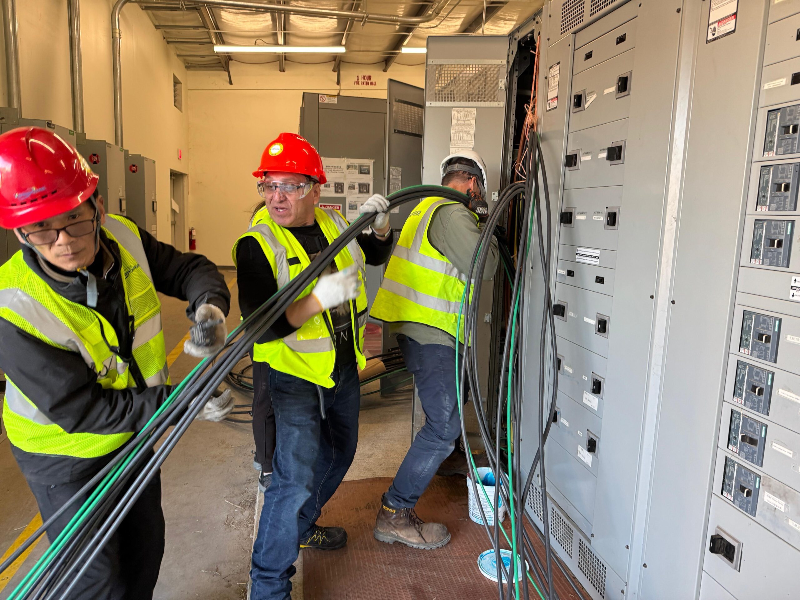 Field crew cable installation