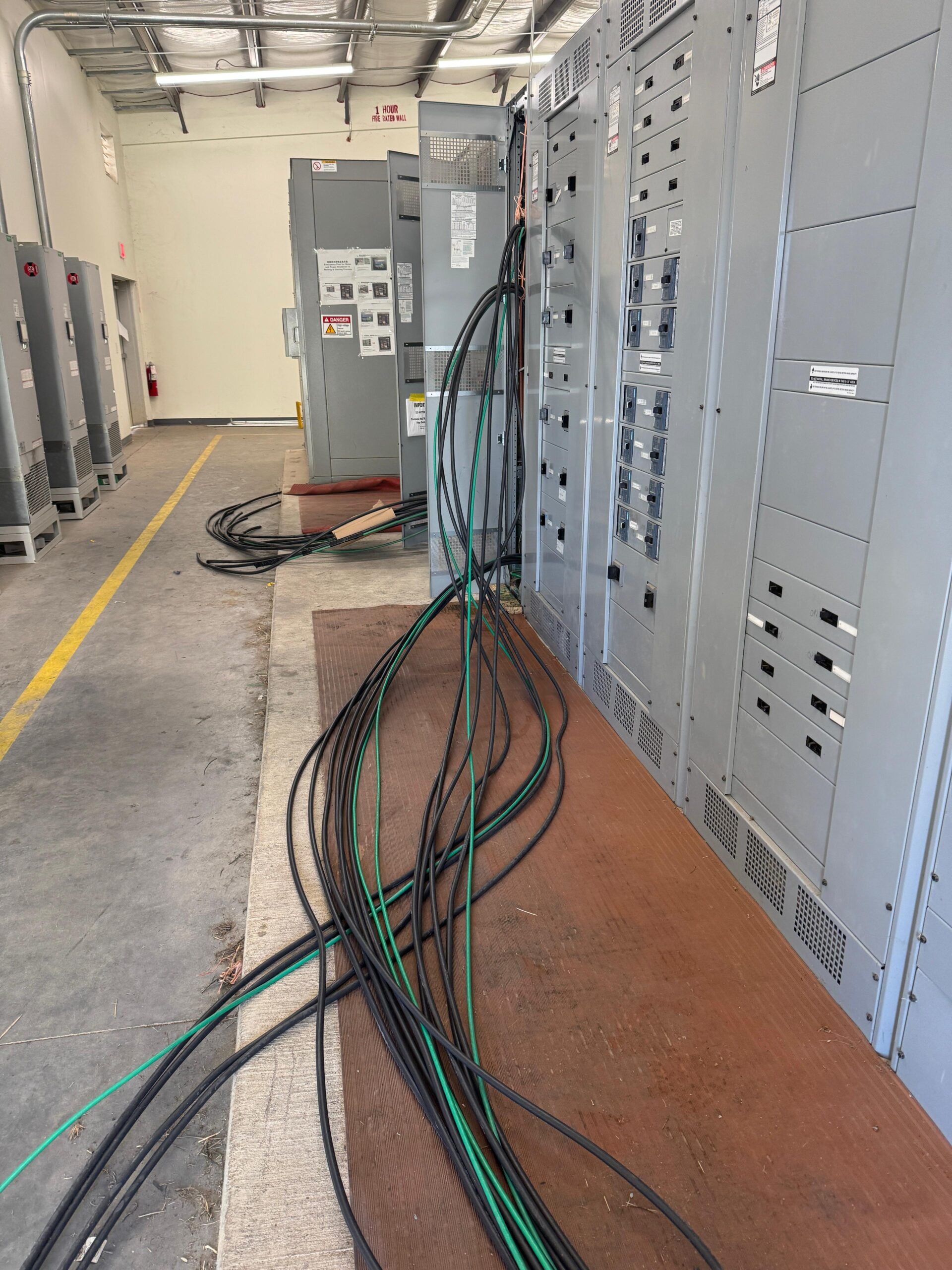 Switchgear room installation