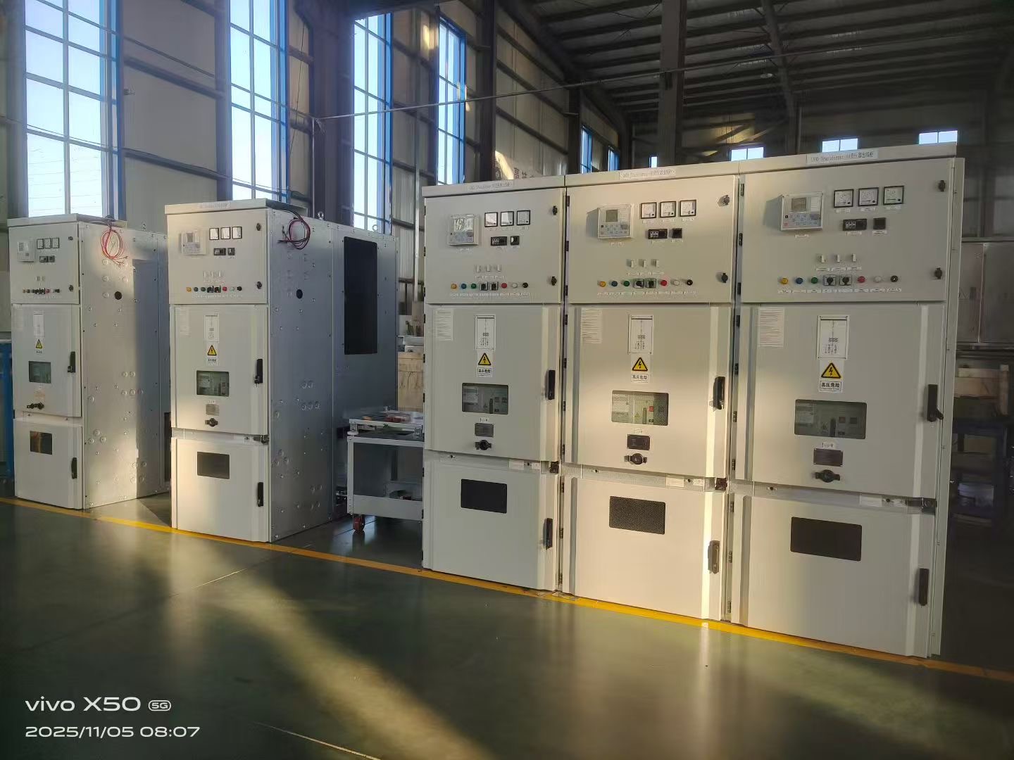 Switchgear in factory